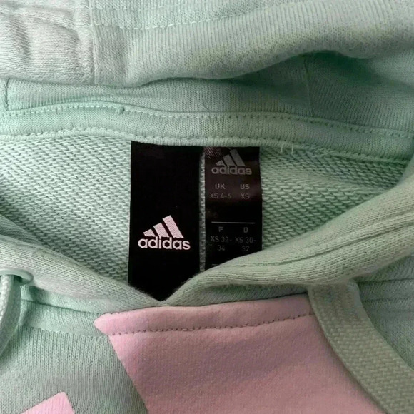 Adidas Mint Crop Sweater with Hoodie - Picture 3 of 4